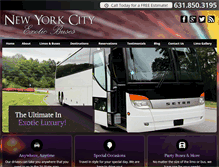 Tablet Screenshot of exoticbuses.com